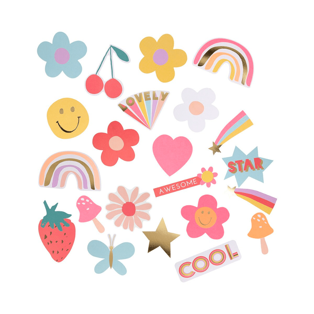 Meri Meri Happy Icons Shaped Stickers, Shopsweetluluss