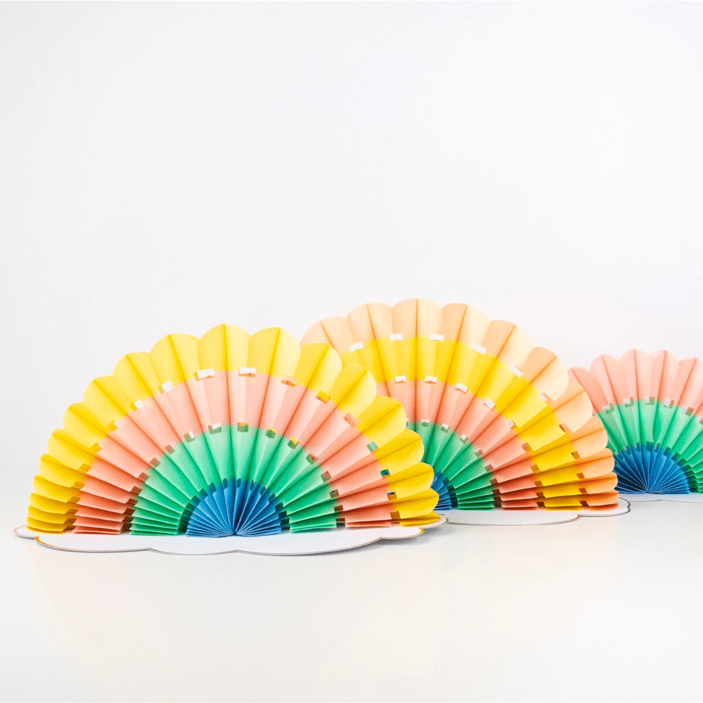 Meri Meri Honeycomb Rainbow Decorations, Shopsweetluluss