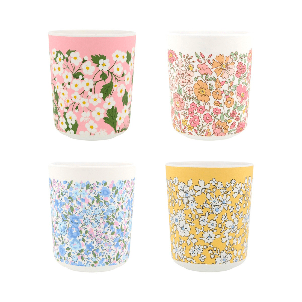 Meri Meri x Liberty Mixed Set Reusable Cups, Shopsweetluluss