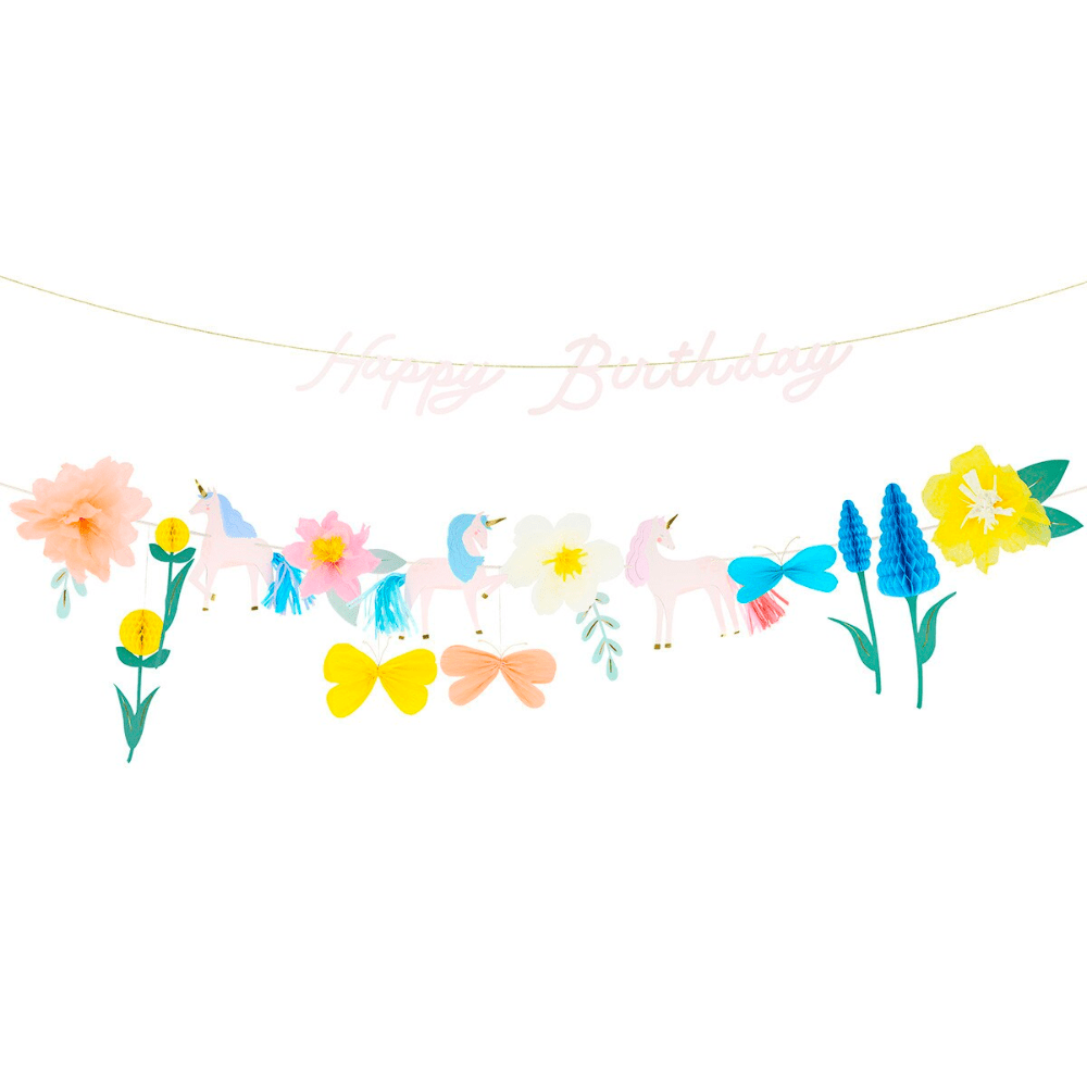 Meri Meri Meadow Unicorns Garland, Shopsweetluluss