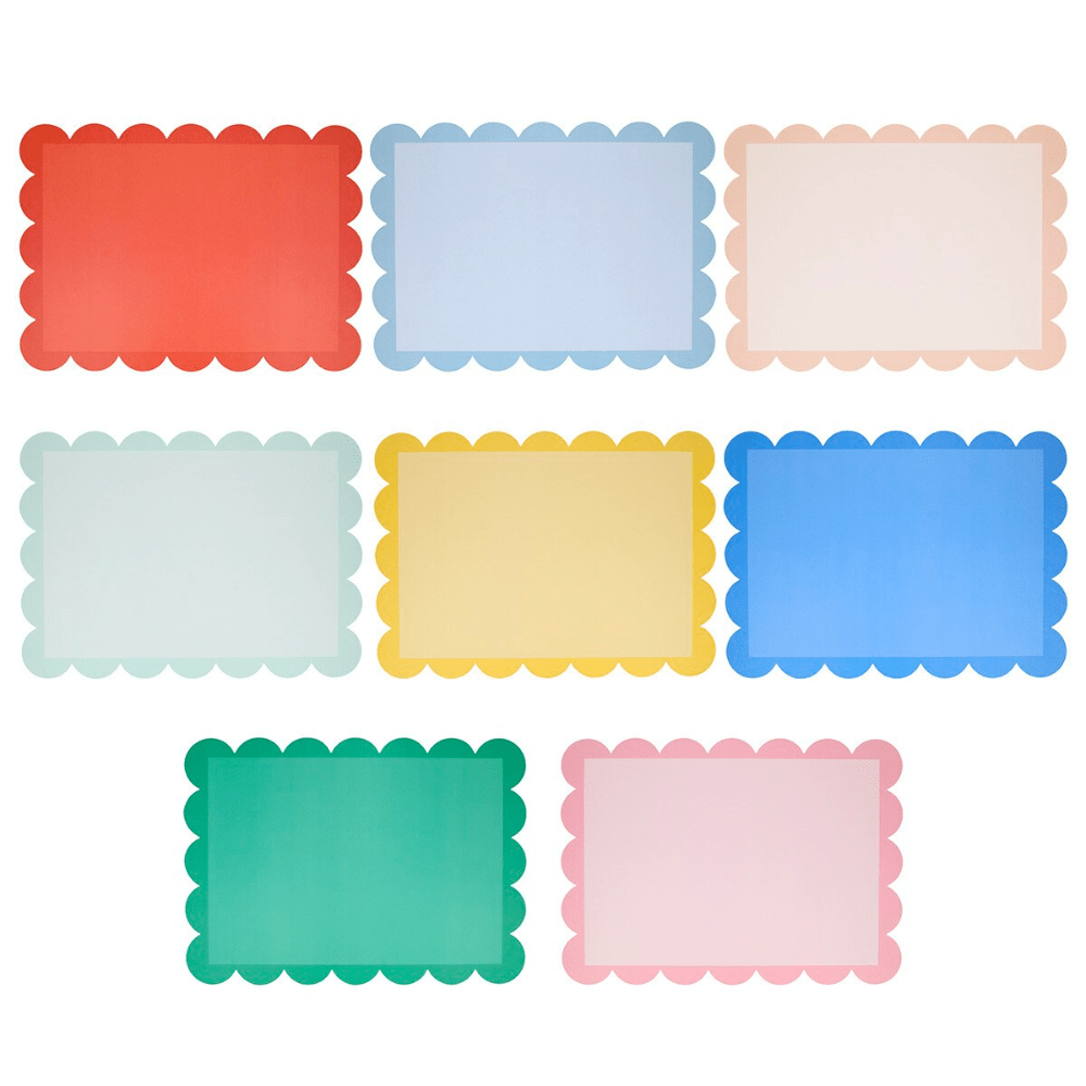 Meri Meri Mixed Colour Placemats, Shopsweetluluss
