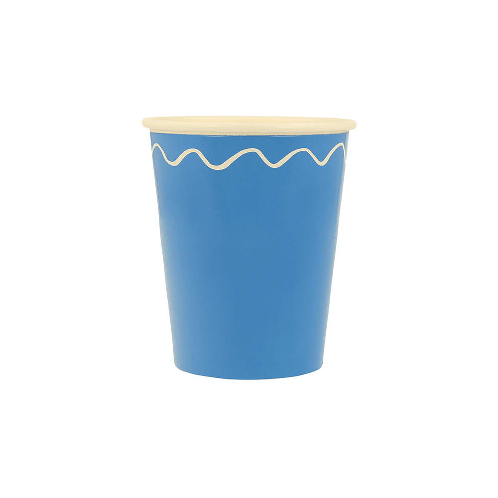Meri Meri Mixed Wavy Line Cups, Shopsweetluluss