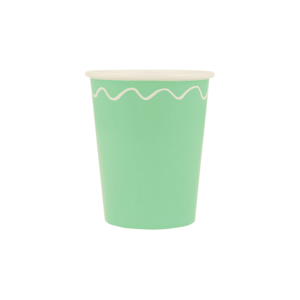 Meri Meri Mixed Wavy Line Cups, Shopsweetluluss
