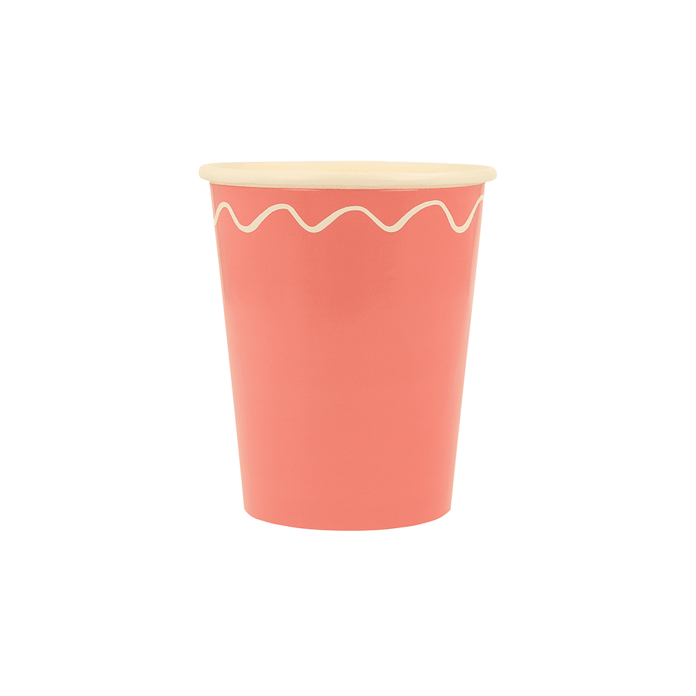 Meri Meri Mixed Wavy Line Cups, Shopsweetluluss