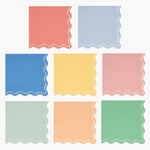 Meri Meri Mixed Wavy Line Large Napkins, Shopsweetluluss