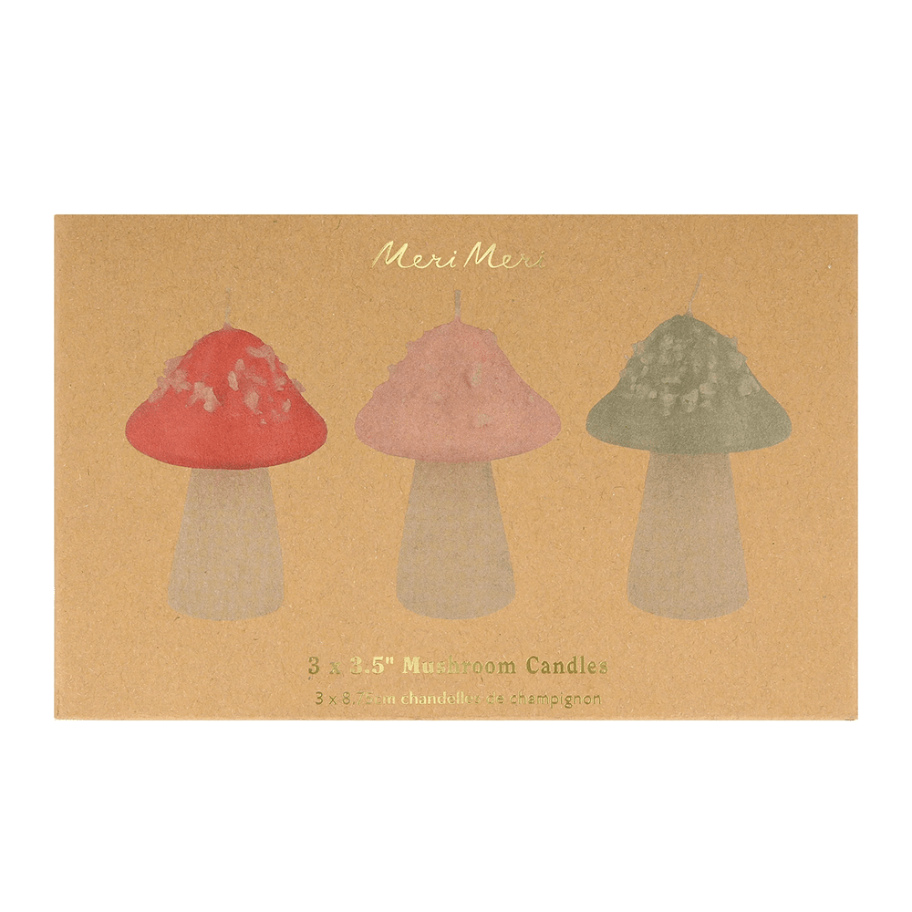 Meri Meri Mushroom Candles, Shopsweetluluss