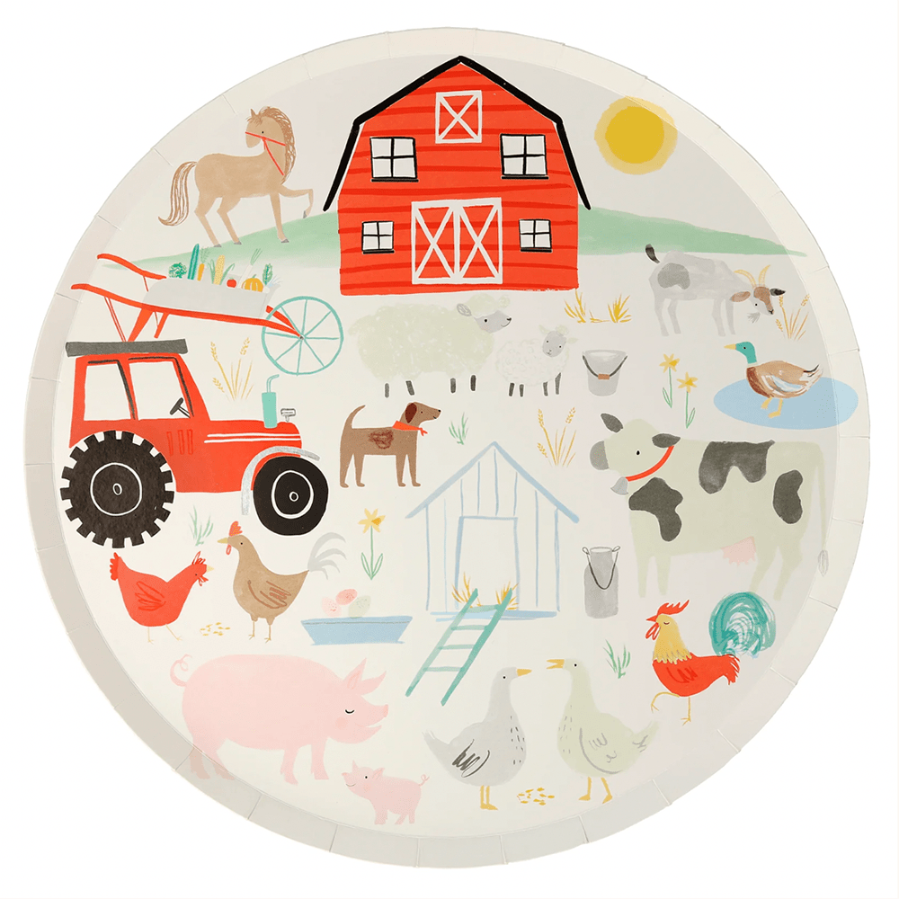 Meri Meri On the Farm Dinner Plates, Shopsweetluluss