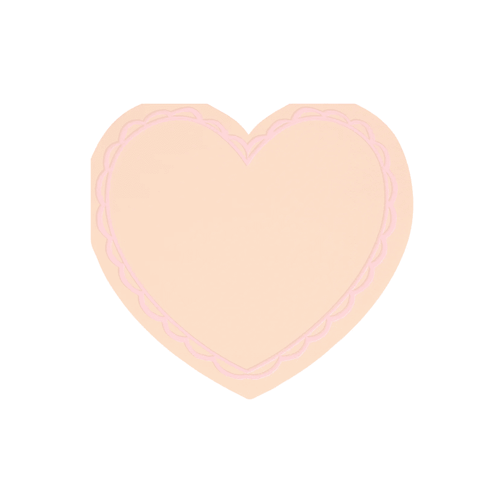 Meri Meri Pastel Heart Large Napkins, Shopsweetluluss