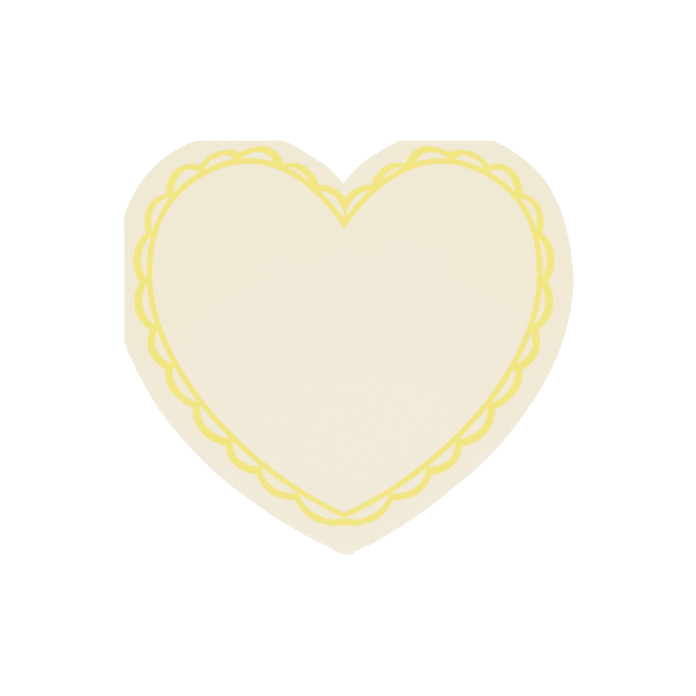 Meri Meri Pastel Heart Large Napkins, Shopsweetluluss