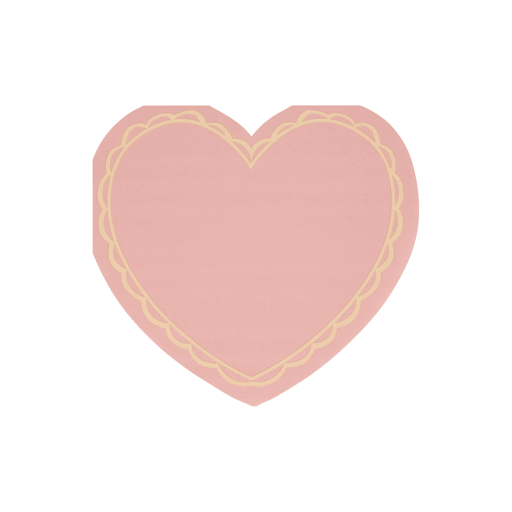 Meri Meri Pastel Heart Large Napkins, Shopsweetluluss