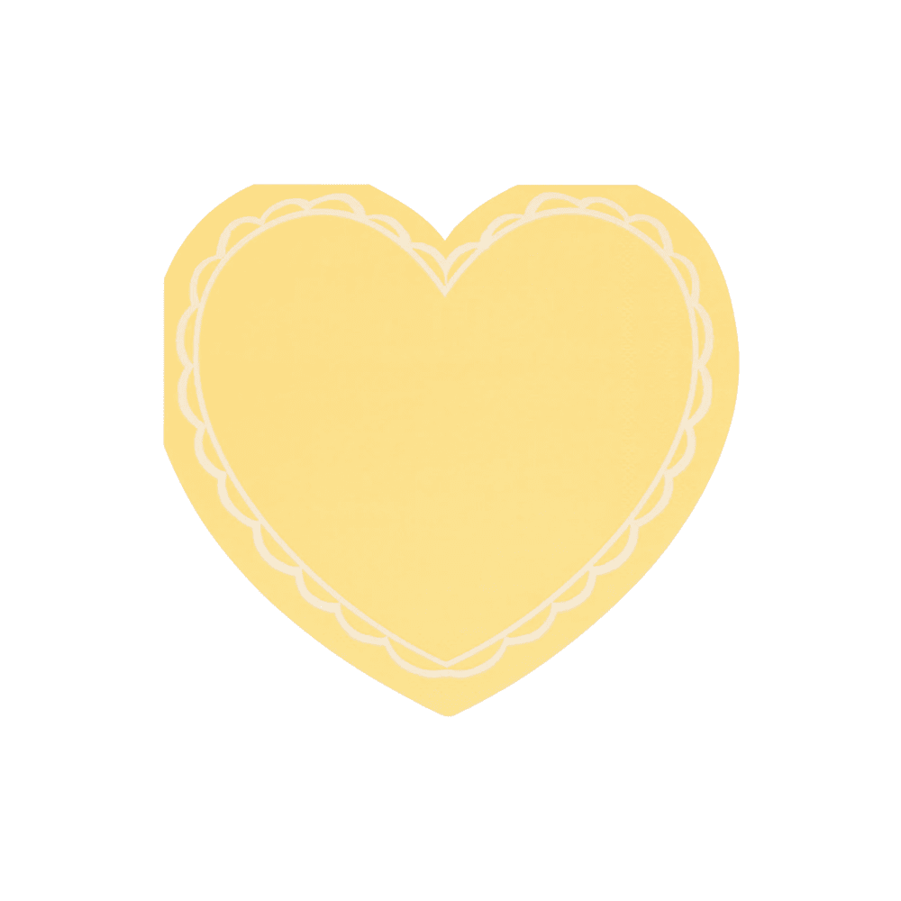 Meri Meri Pastel Heart Large Napkins, Shopsweetluluss