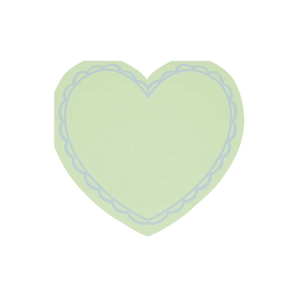 Meri Meri Pastel Heart Large Napkins, Shopsweetluluss