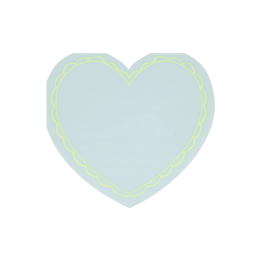 Meri Meri Pastel Heart Large Napkins, Shopsweetluluss