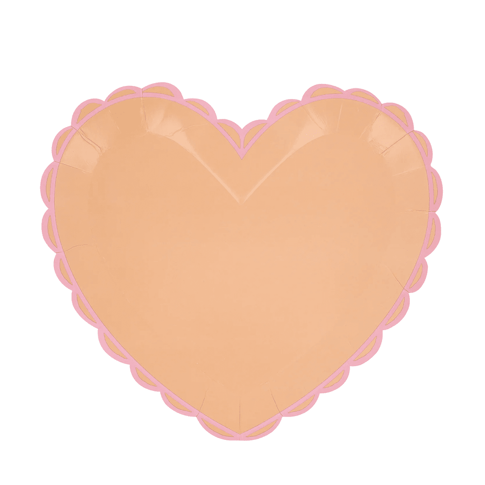 Meri Meri Pastel Heart Large Plates, Shopsweetluluss