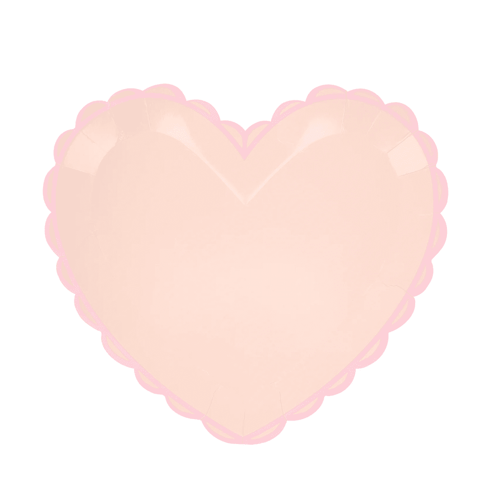 Meri Meri Pastel Heart Large Plates, Shopsweetluluss