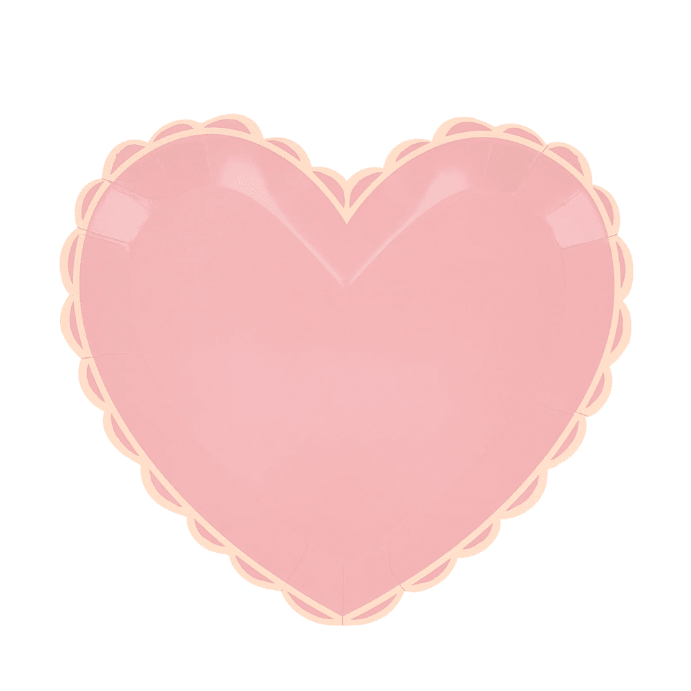Meri Meri Pastel Heart Large Plates, Shopsweetluluss