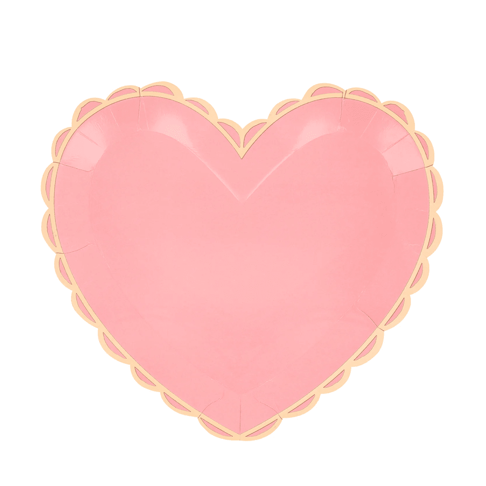 Meri Meri Pastel Heart Large Plates, Shopsweetluluss