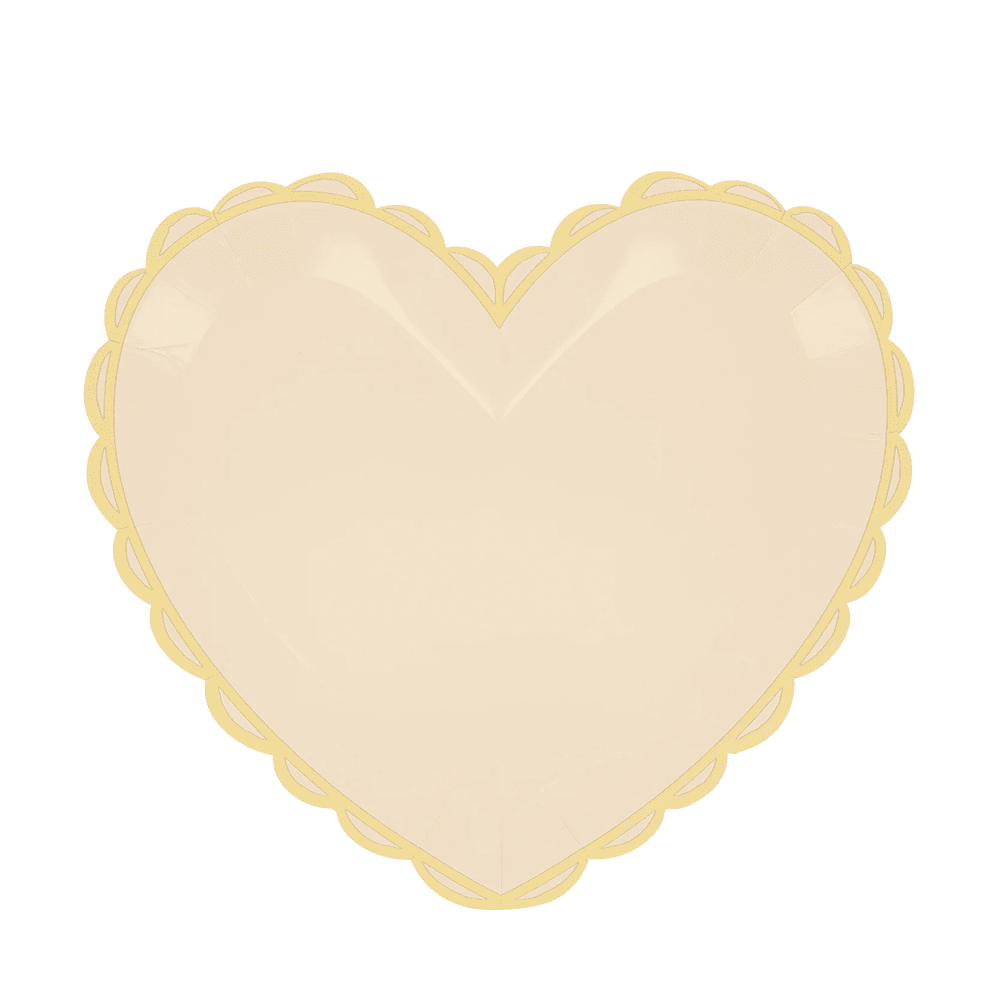 Meri Meri Pastel Heart Large Plates, Shopsweetluluss