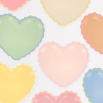 Meri Meri Pastel Heart Large Plates, Shopsweetluluss