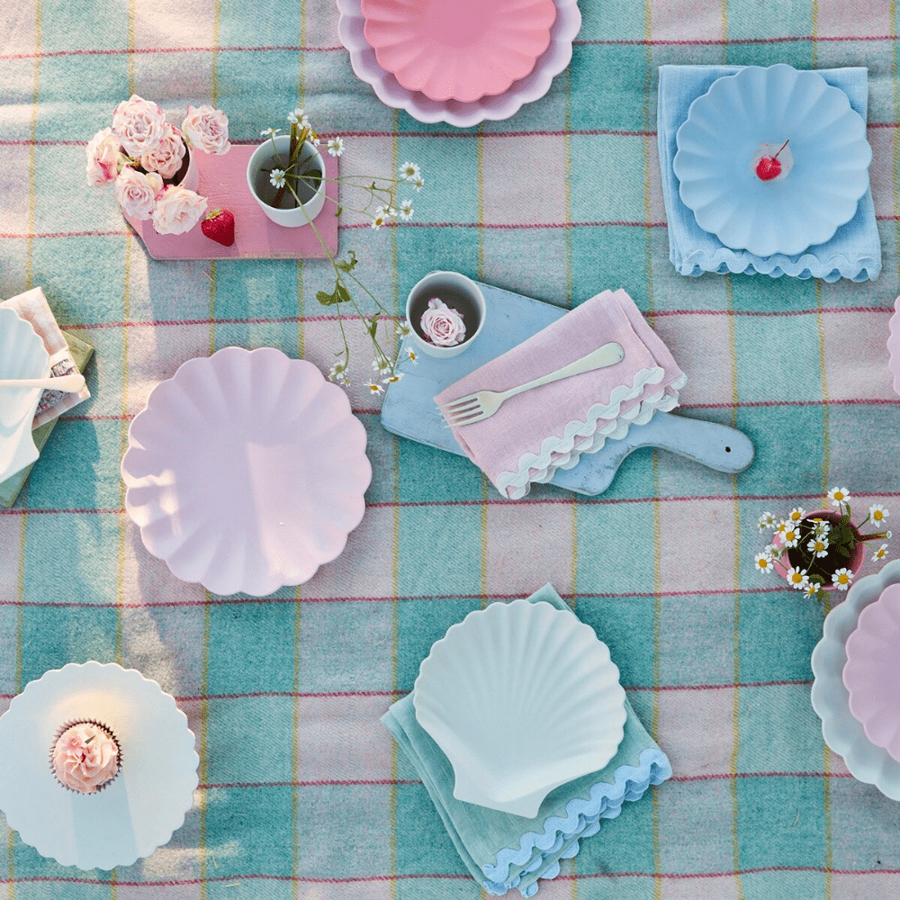 Meri Meri Pastel Ricrac Fabric Napkins, Shopsweetluluss
