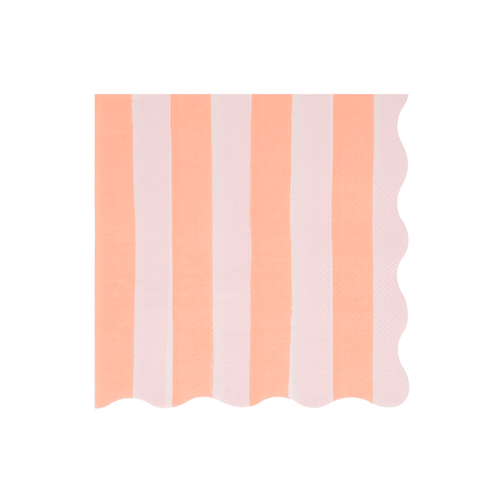 Meri Meri Pastel Stripe Large Napkins, Shopsweetluluss