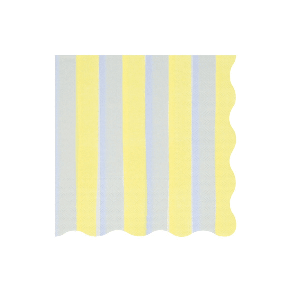 Meri Meri Pastel Stripe Large Napkins, Shopsweetluluss
