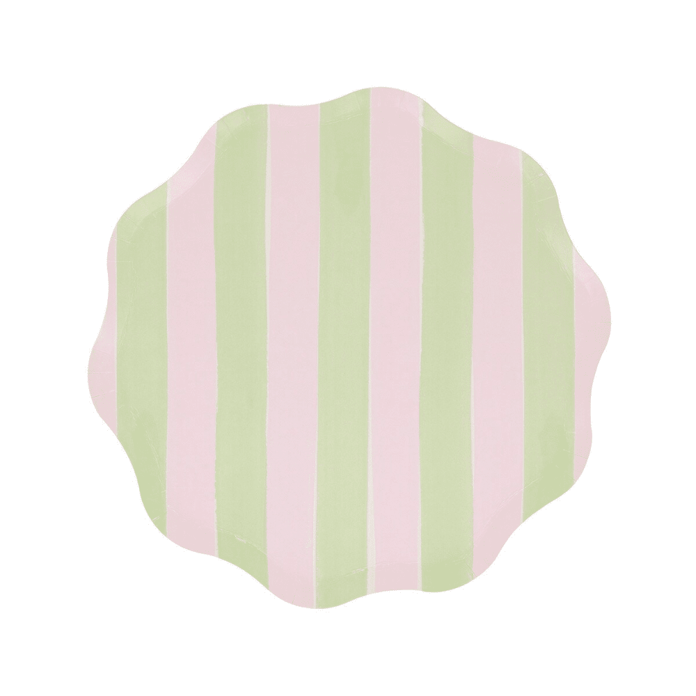 Meri Meri Pastel Stripe Side Plates, Shopsweetluluss