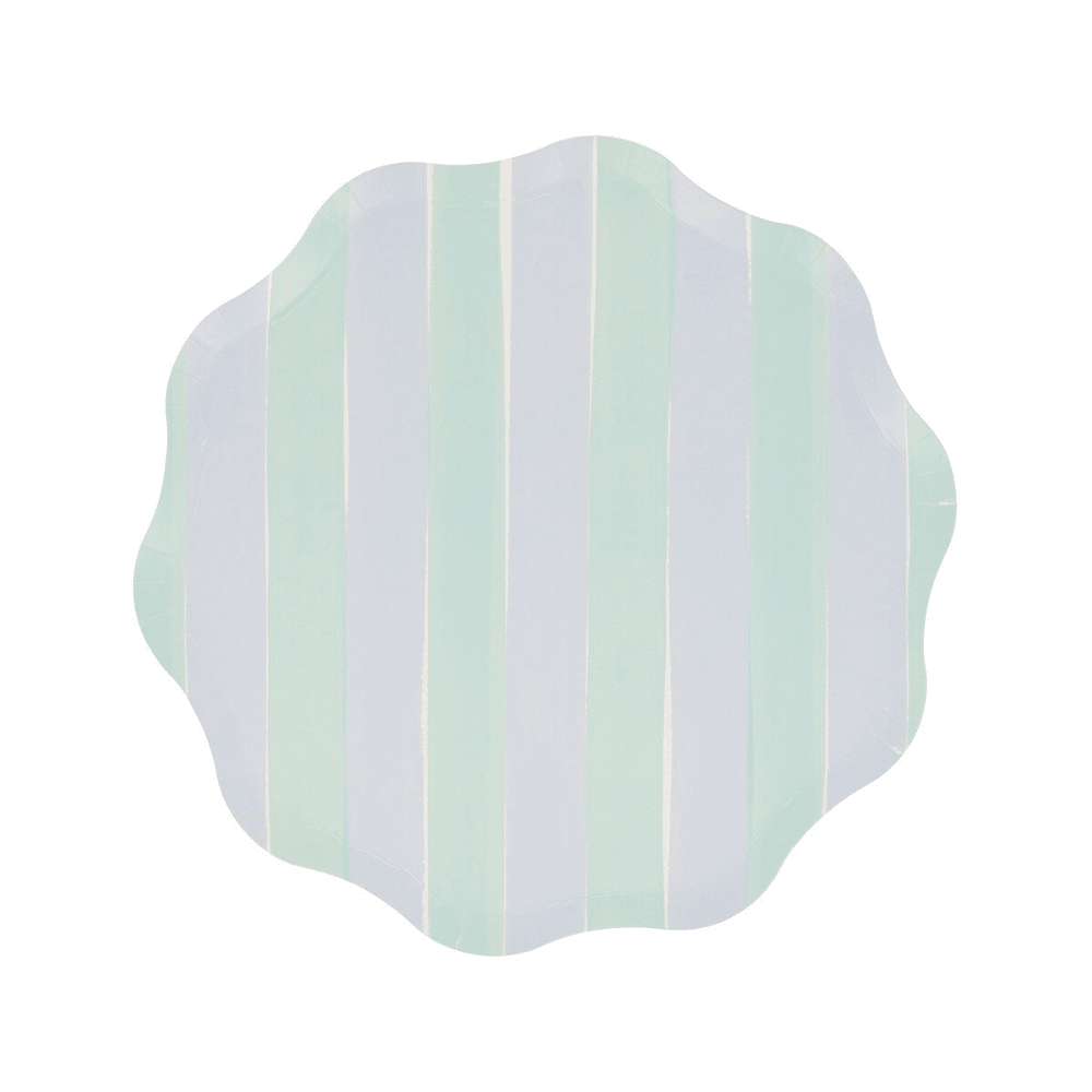 Meri Meri Pastel Stripe Side Plates, Shopsweetluluss