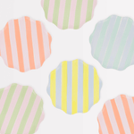 Meri Meri Pastel Stripe Side Plates, Shopsweetluluss