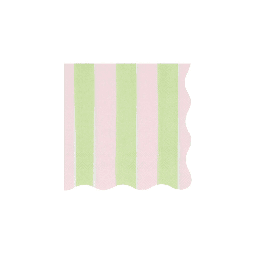 Meri Meri Pastel Stripe Small Napkins, Shopsweetluluss