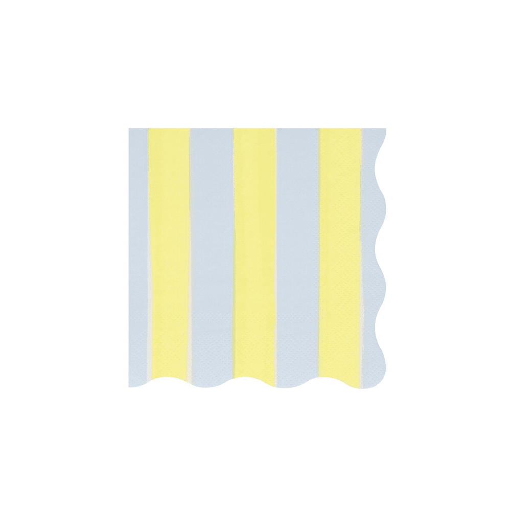 Meri Meri Pastel Stripe Small Napkins, Shopsweetluluss