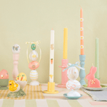 Meri Meri Pink Daisy Taper Candles, Shopsweetluluss