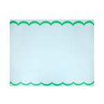 Meri Meri Scalloped Edge Blue Green Table Runner, Shopsweetluluss 