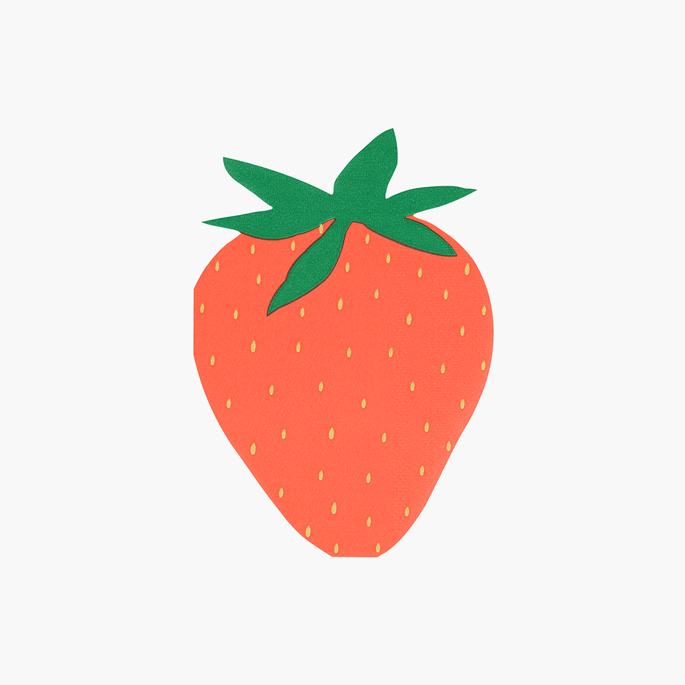 Meri Meri Strawberry Napkins, Shopsweetluluss