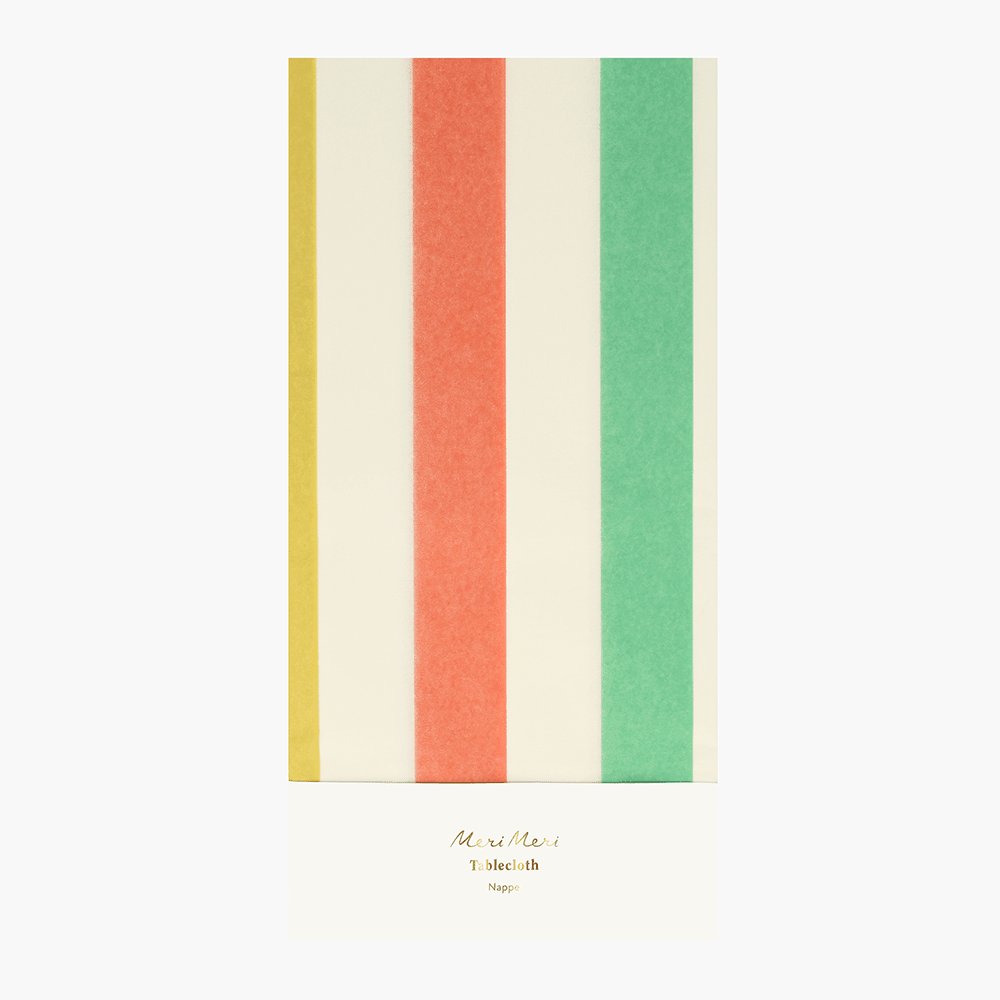 Meri Meri Tablecloth - Multi Stripe, Shopsweetluluss