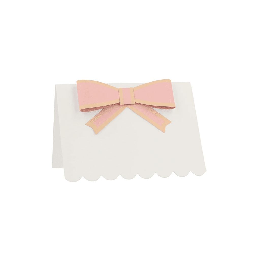 Meri Meri Tissue Pastel Bow Place Cards, Shopsweetluluss