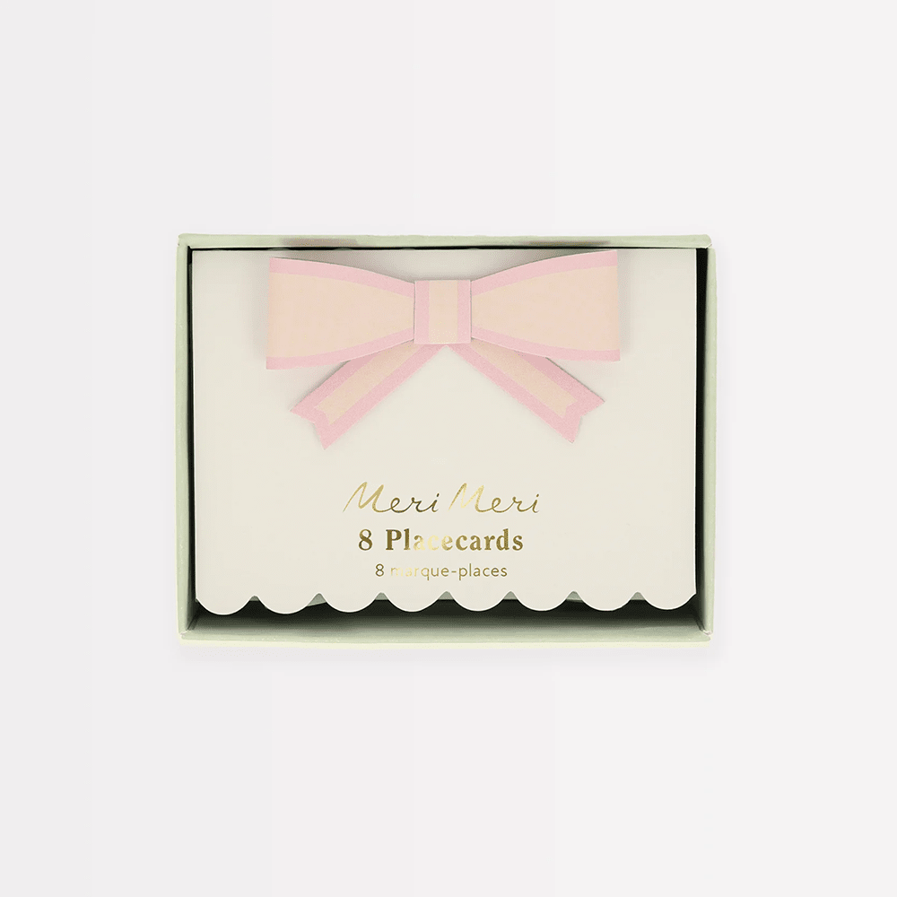 Meri Meri Tissue Pastel Bow Place Cards, Shopsweetluluss