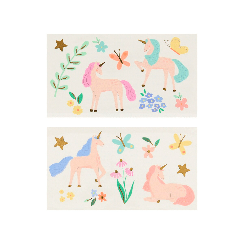 Meri Meri Unicorn Temporary Tattoos, Shopsweetluluss