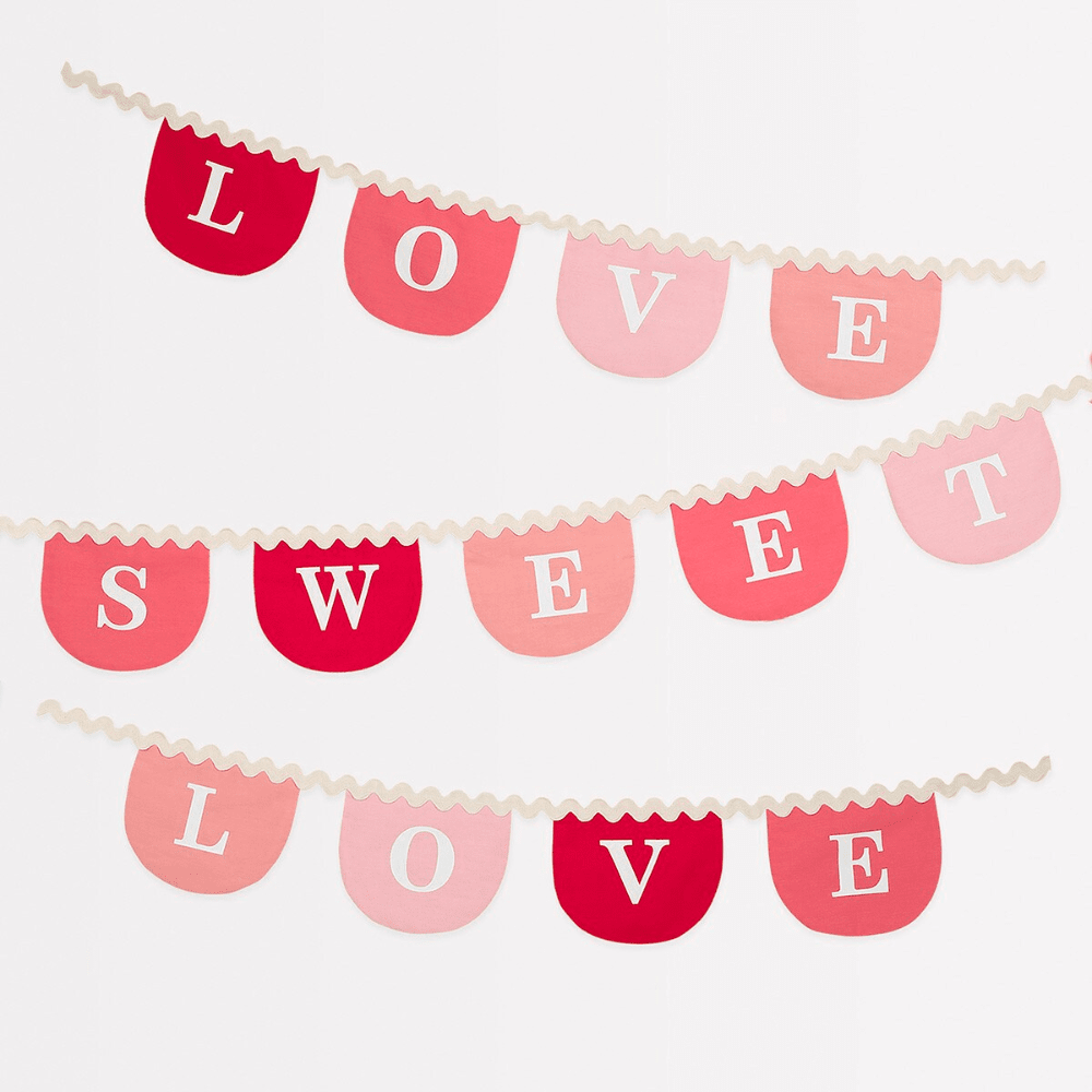 Meri Meri Valentine's Garland, Shopsweetluluss