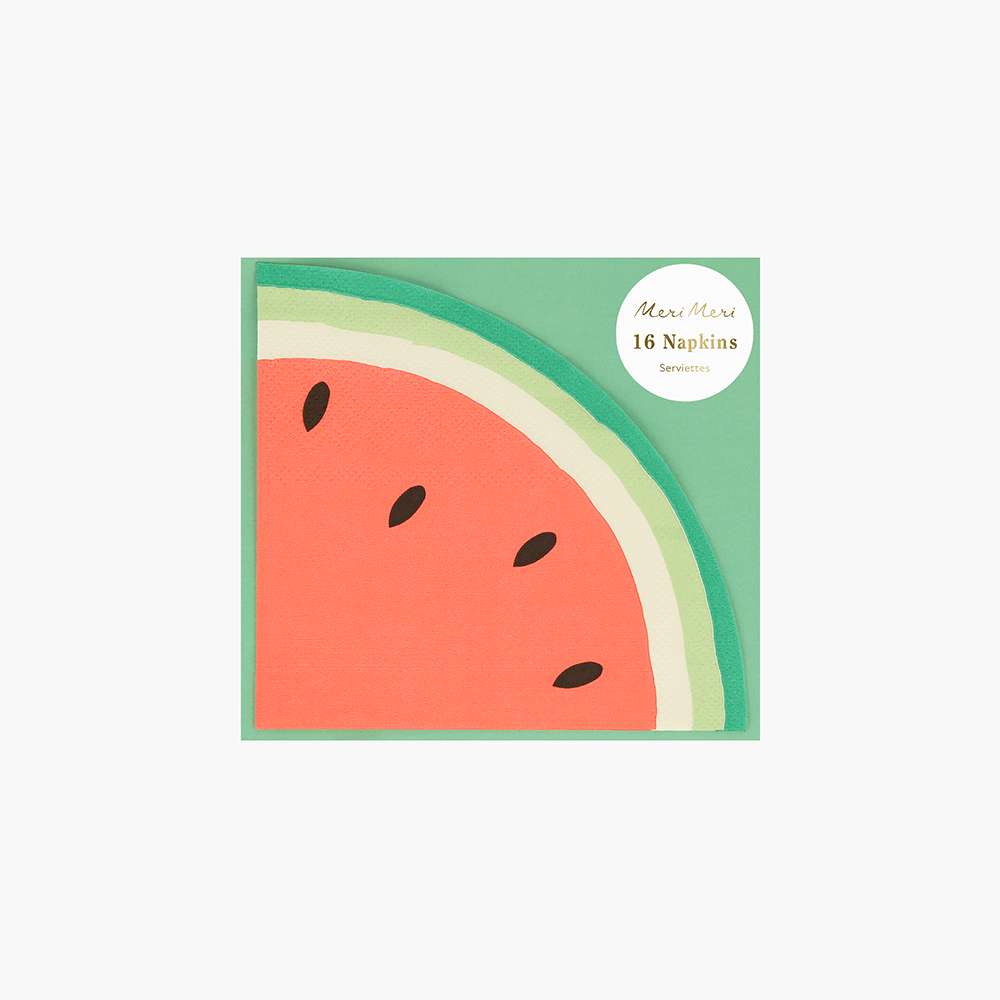 Meri Meri Watermelon Slice Napkins, Shopsweetluluss