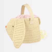 Meri Meri Easter Stripy Ear Bunny Basket Bag, Shopsweetluluss