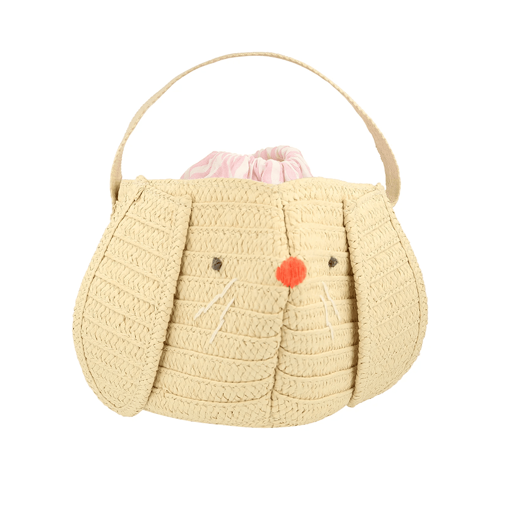Meri Meri Easter Stripy Ear Bunny Basket Bag, Shopsweetluluss