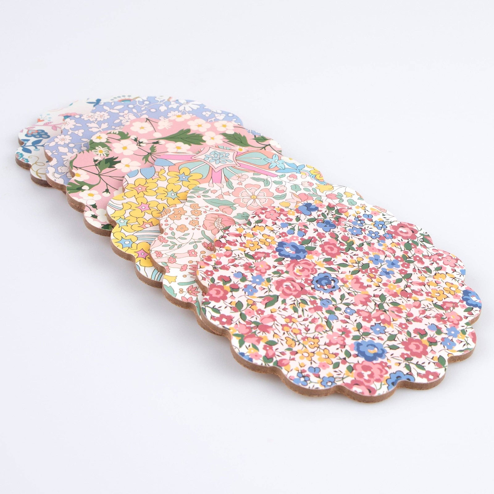 Meri Meri x Liberty Mixed Set Coasters, Shopsweetluluss
