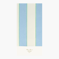 Meri Meri Tablecloth - Pale Blue Stripe, Shopsweetluluss