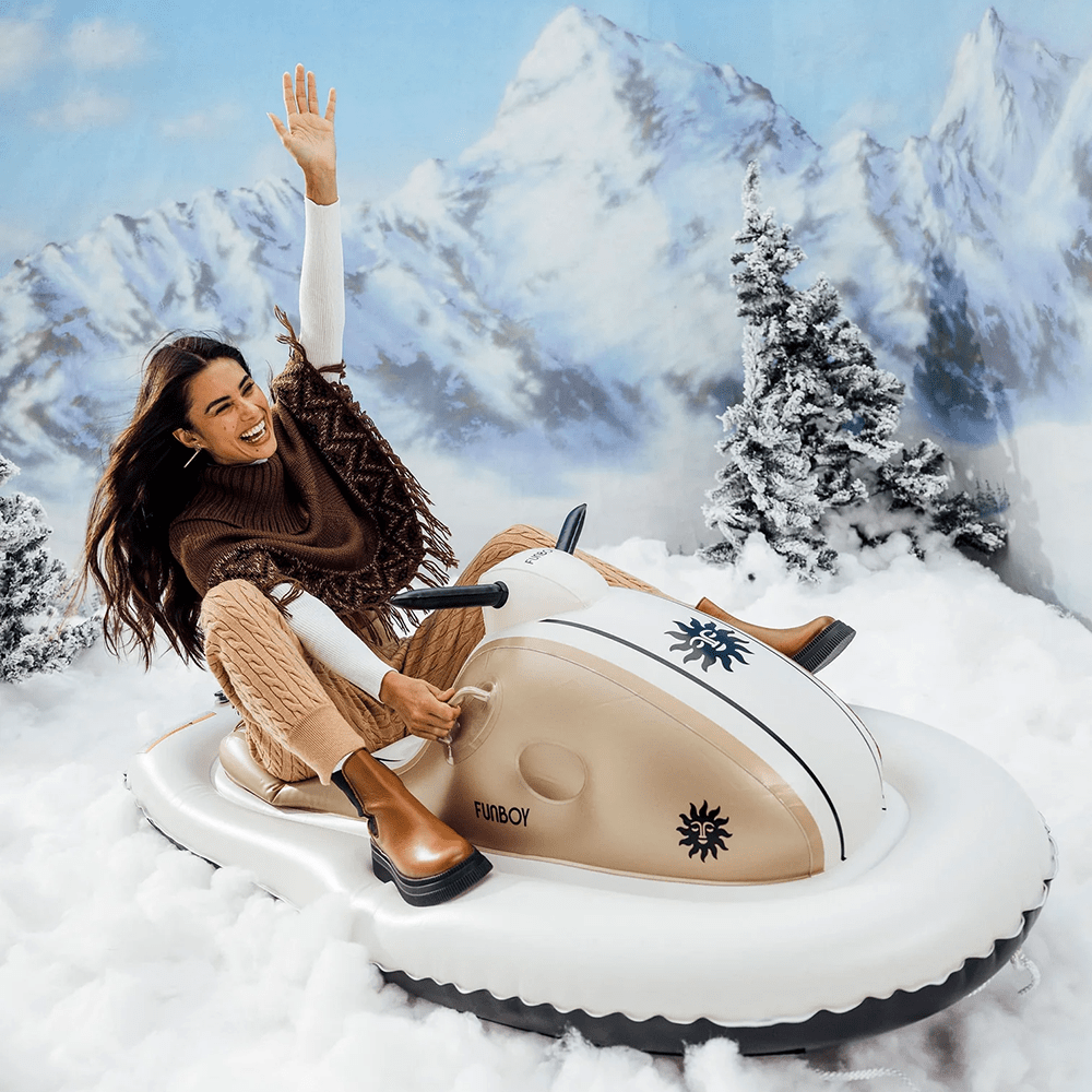 Metallic Champagne Snowmobile Sled, Shopsweetluluss