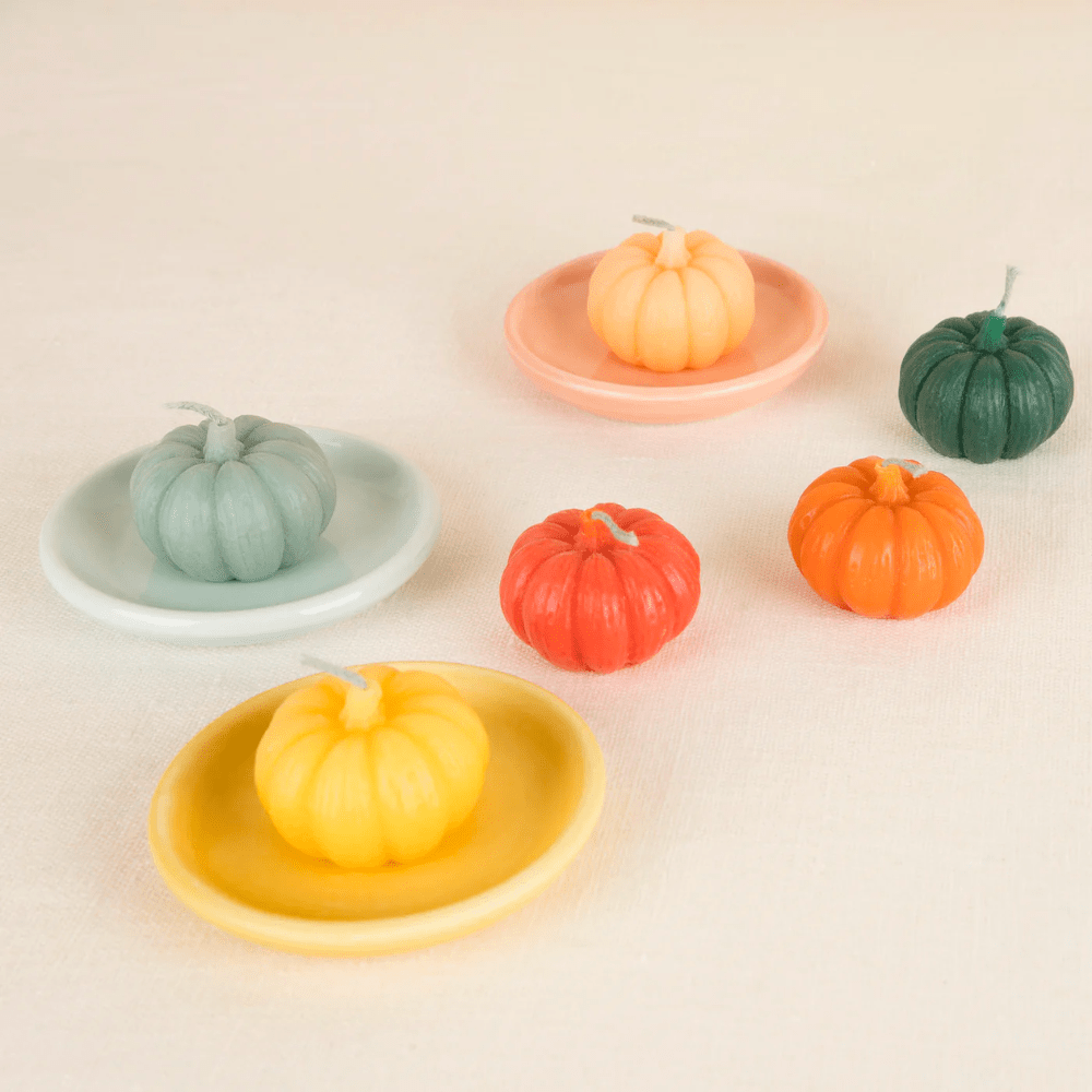 Meri Meri Mini Rainbow Pumpkin Candles, Shopsweetluluss