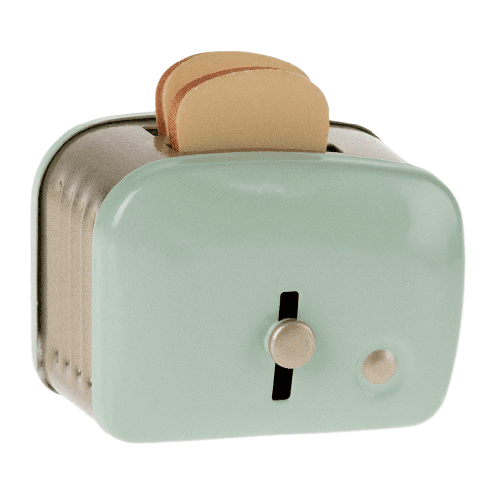 Miniature Toaster & Bread Set for Maileg Mice - Mint, Shopsweetluluss