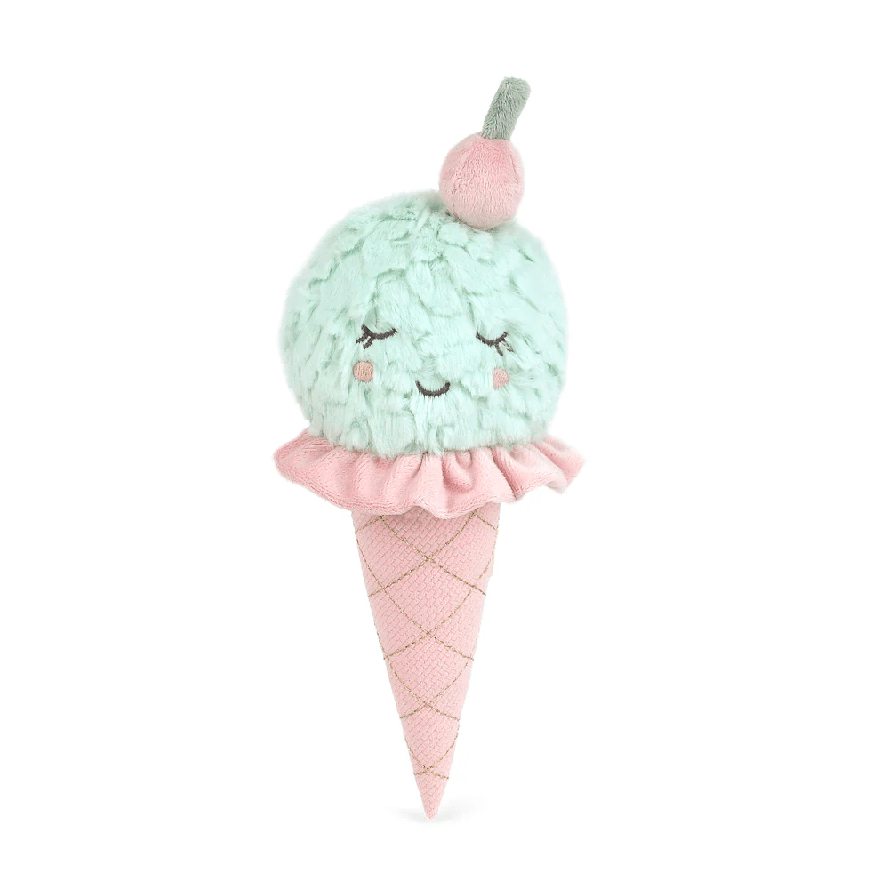Mon Ami Minty Ice Cream Cone Plush Toy, Shopsweetluluss