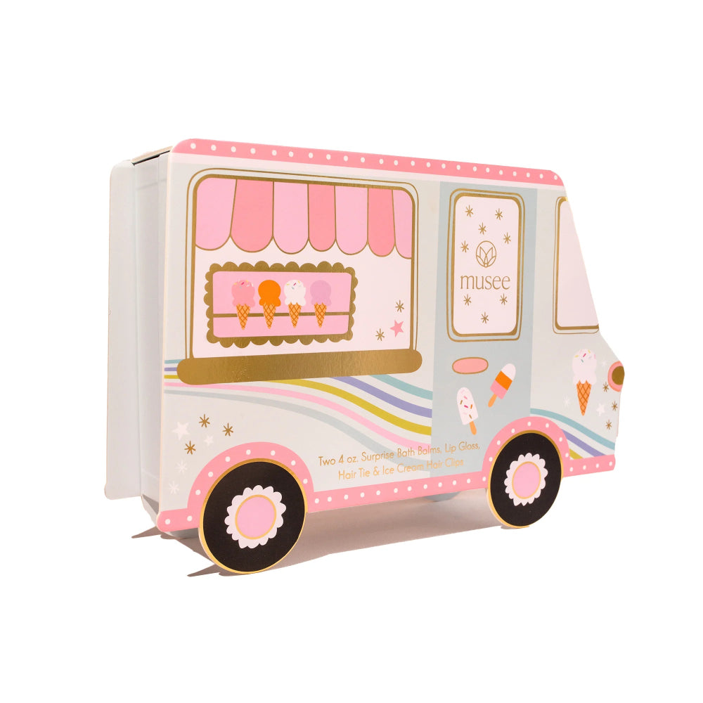 Musee Ice Cream Truck Mini Bath Balms Gift Set, Shopsweetluluss
