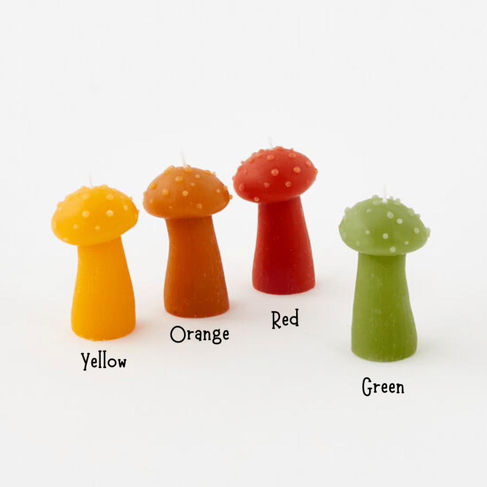Mushroom Candle - 4 Style Options, Shopsweetluluss